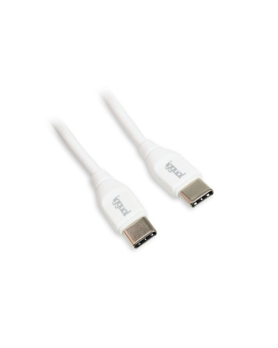 iggual Cable USB-C/USB-C 100 cm blanco Q3.0 3A