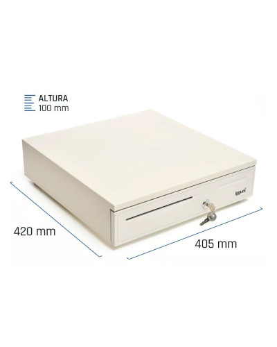 iggual Cajón Portamonedas IRON-50W 42cm 5+8 blanco