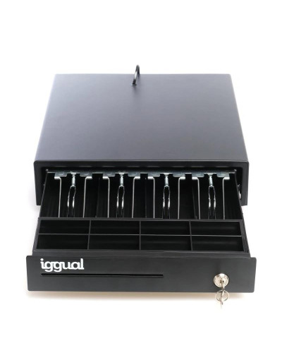 iggual Cajón Portamonedas IRON-15 37cm 4+8 negro