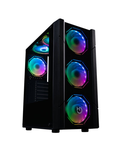 Hiditec Semitorre V30 PRO ARGB CRISTAL TEMPLADO