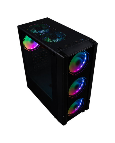 Hiditec Semitorre V30 PRO ARGB CRISTAL TEMPLADO