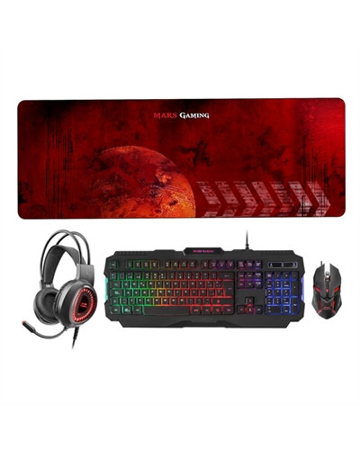 Mars Gaming Combo MCPRGB2 4IN1 RGB SPANISH