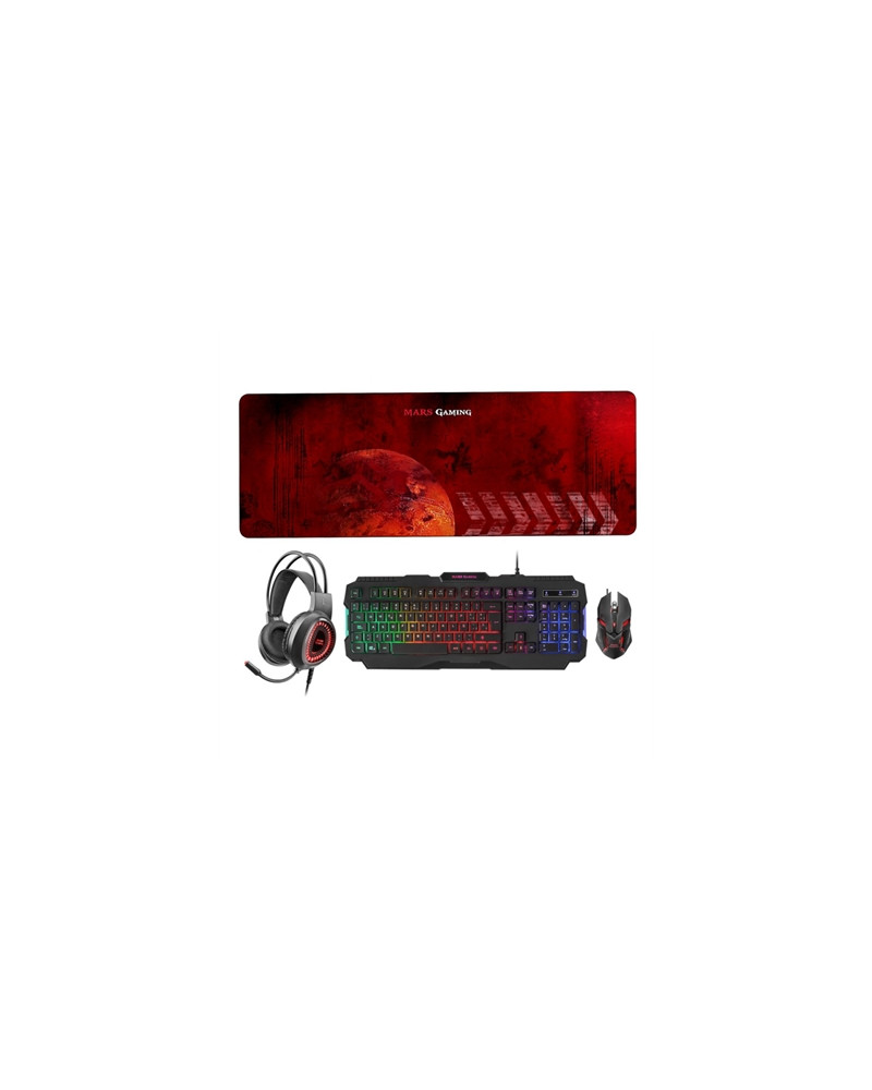 Mars Gaming Combo MCPRGB2 4IN1 RGB SPANISH