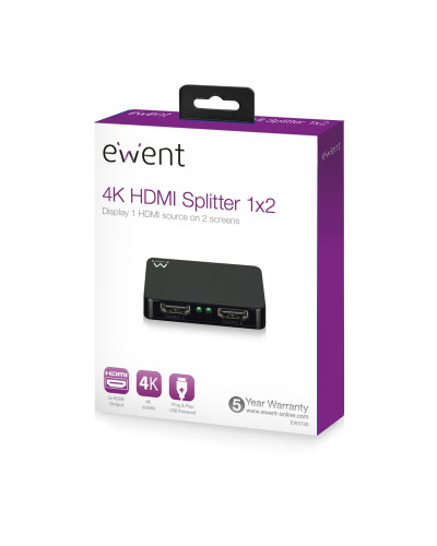 Ewent Divisor 4K HDMI 1x2 High Speed