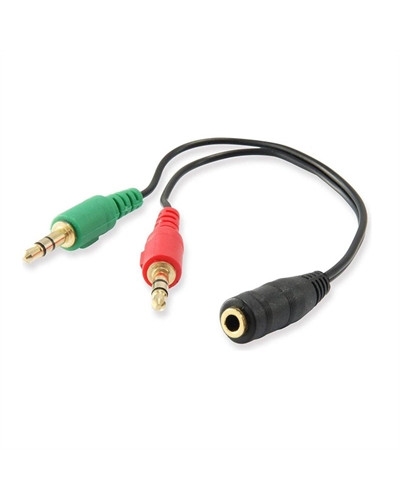 Ewent Cable Audio Jack 3,5/H-2 Jack 3,5/M - 0,15mt