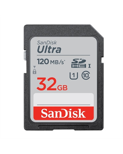 SanDisk Ultra 32GB SDHC Memory Card 120MB/s