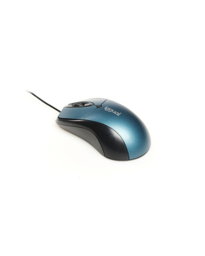 iggual Ratón óptico COM-ERGONOMIC-XL-800DPI azul