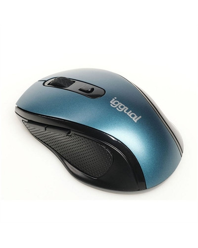 iggual Ratón inalámbrico ERGONOMIC-M-1600DPI azul