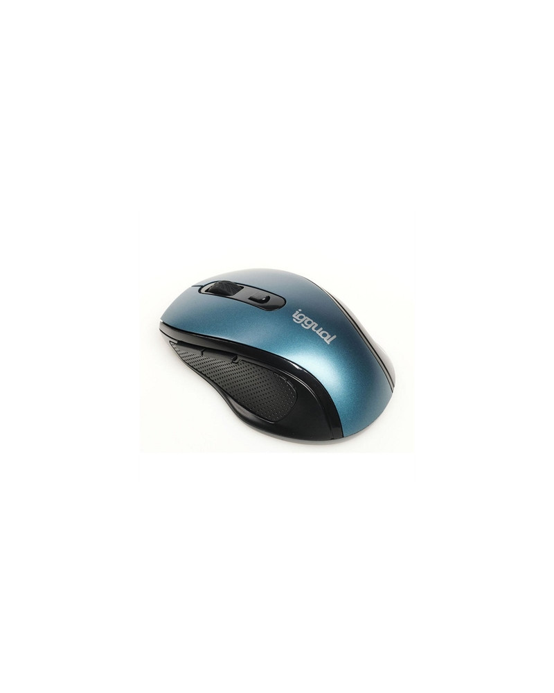 iggual Ratón inalámbrico ERGONOMIC-M-1600DPI azul