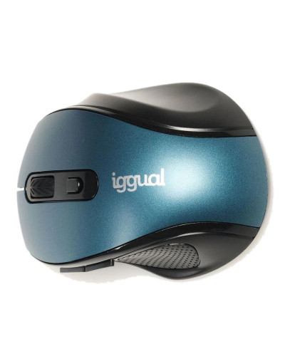 iggual Ratón inalámbrico ERGONOMIC-M-1600DPI azul