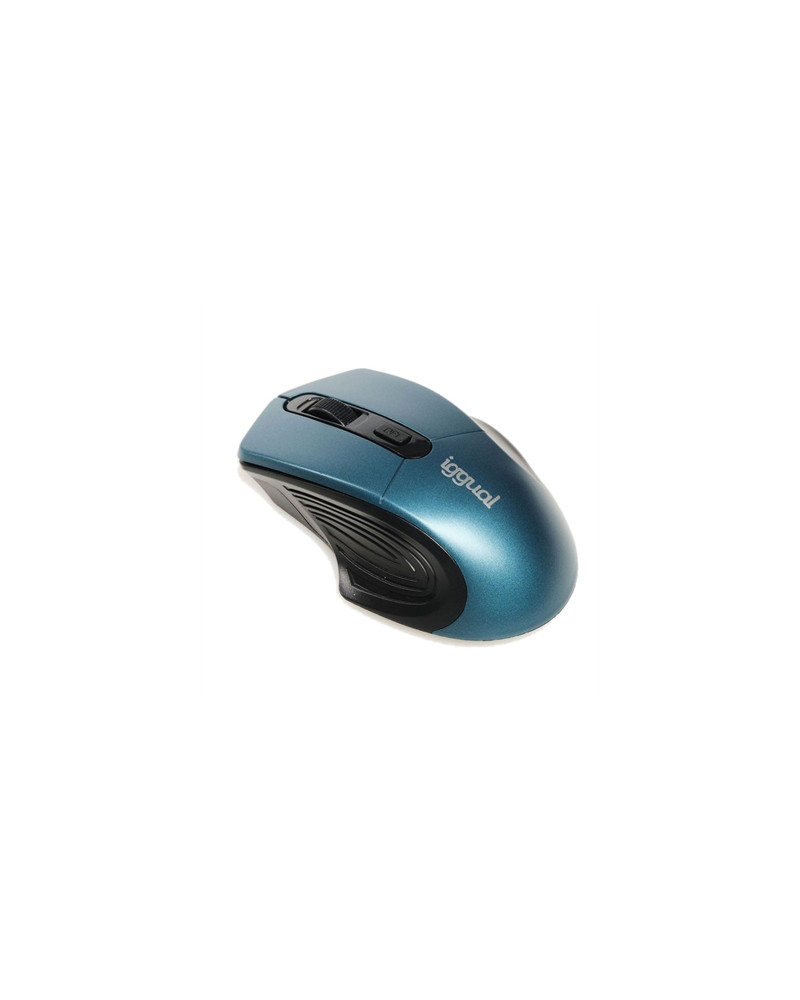 iggual Ratón inalámbrico ERGONOMIC-L-1600DPI azul