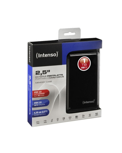 Intenso HDD Externo 6021560 1TB 2.5" USB 3.0 Negro