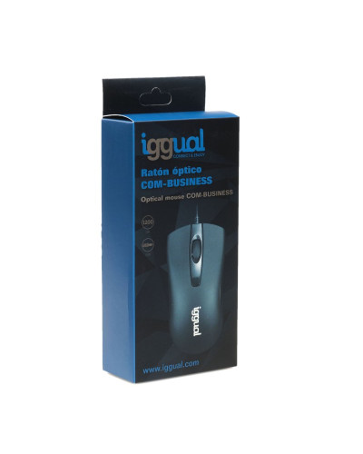 iggual Ratón óptico COM-BUSINESS-1200DPI negro