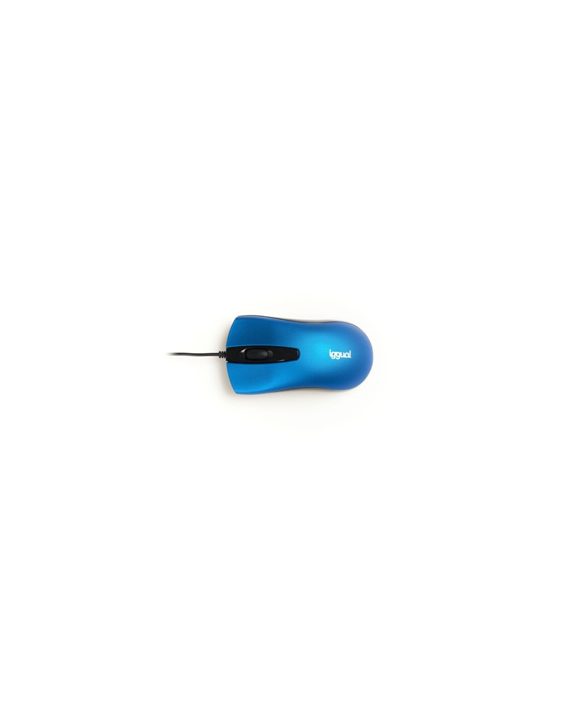 iggual Ratón óptico COM-BUSINESS-1200DPI azul