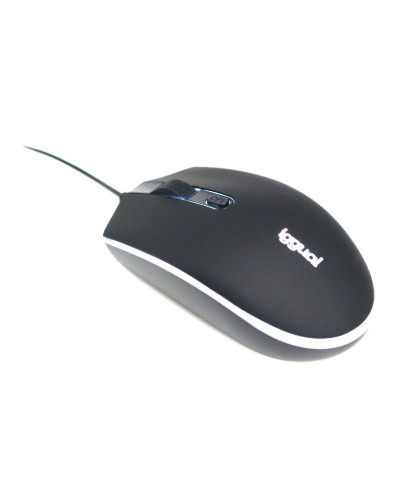 iggual Ratón óptico COM-LED-1600DPI negro