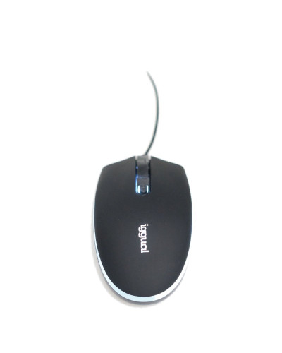 iggual Ratón óptico COM-LED-1600DPI negro