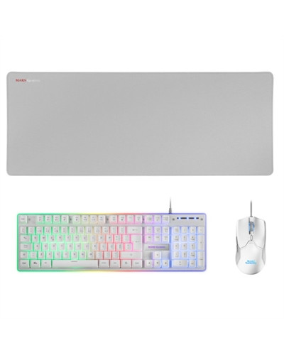 Mars Gaming Combo MCPX GAMING 3IN1 RGB WHITE PT
