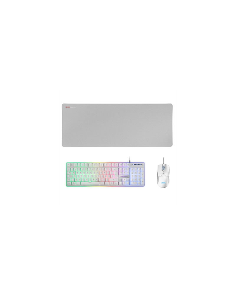 Mars Gaming Combo MCPX GAMING 3IN1 RGB WHITE PT