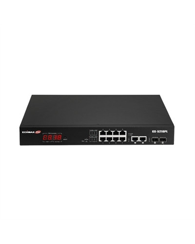 Edimax GS-5210PL Switch 10xGb PoE+ 2xSFP Surve