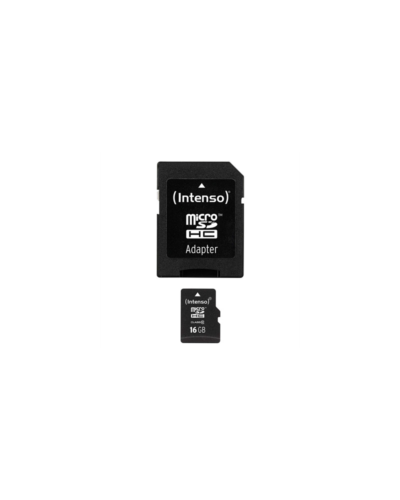 Intenso 3413470 Micro SD clase 10 16GB c/adapt