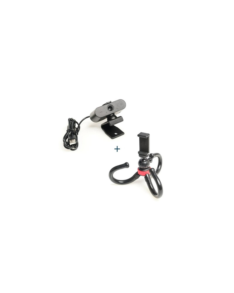 iggual Kit Webcam Quick View + mini trípode MT360