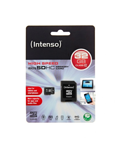 Intenso 3413480 Micro SD clase 10 32GB c/adapt