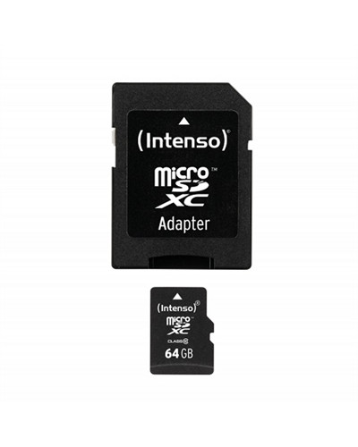 Intenso 3413490 Micro SD clase 10 64GB c/adapt