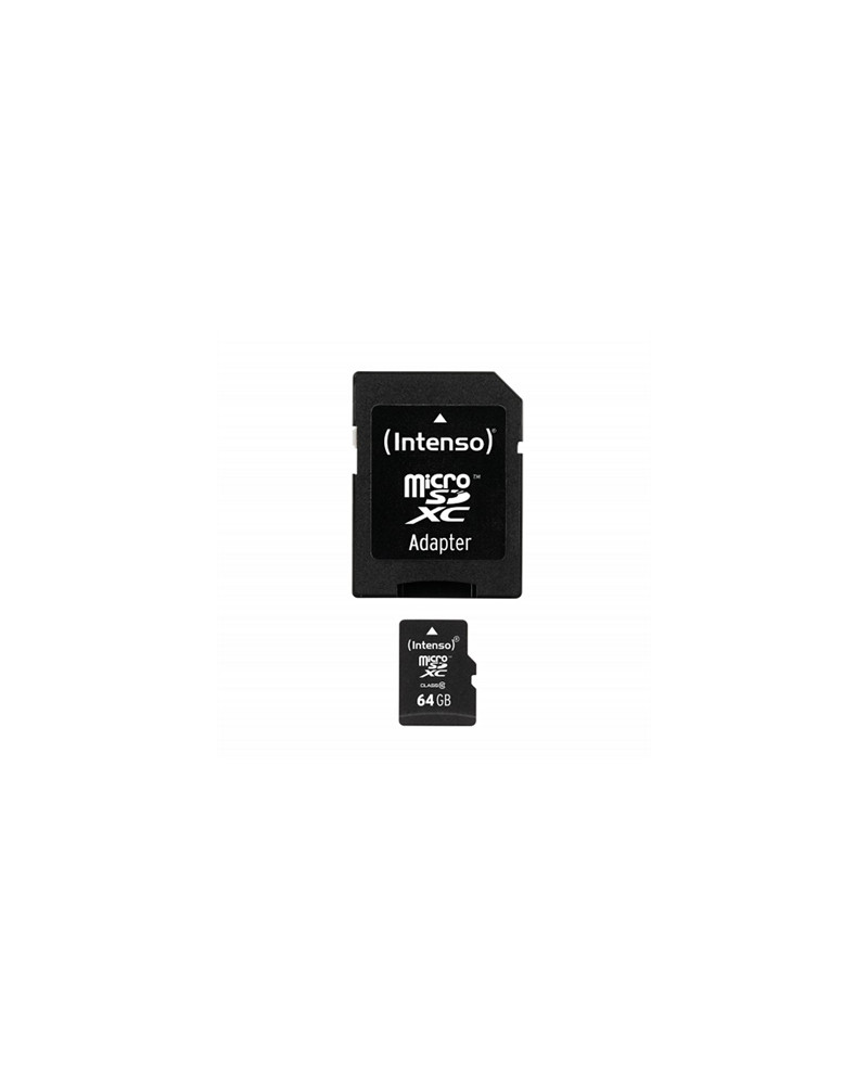 Intenso 3413490 Micro SD clase 10 64GB c/adapt