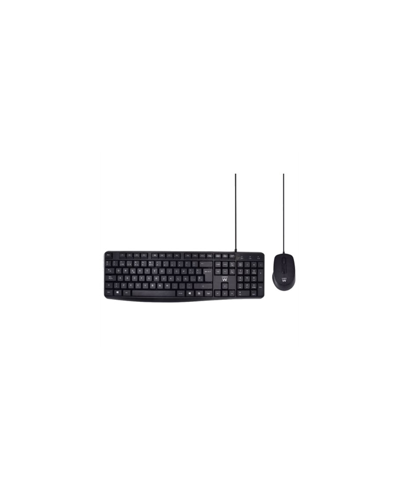 Ewent EW3006 kit teclado+ raton escrit. silenciosa