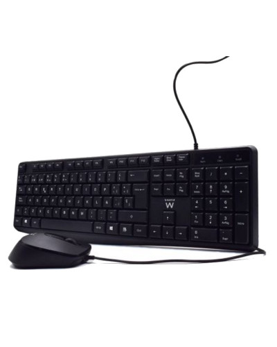 Ewent EW3006 kit teclado+ raton escrit. silenciosa