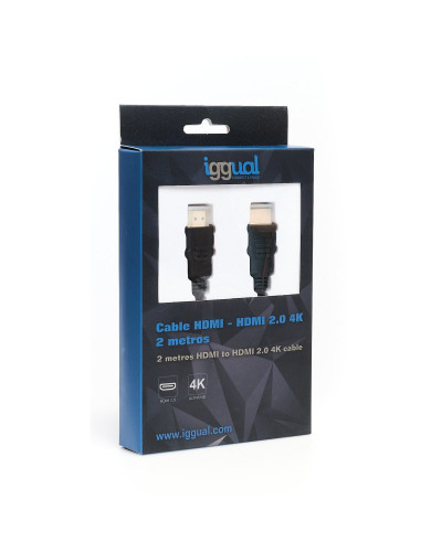 iggual Cable HDMI - HDMI 2.0 4K 2 metros negro