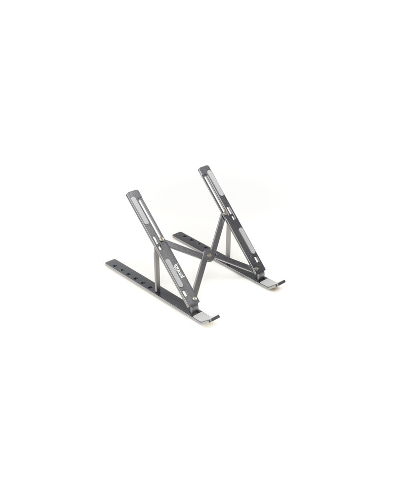 iggual Soporte elevador plegable portátil 17" gris