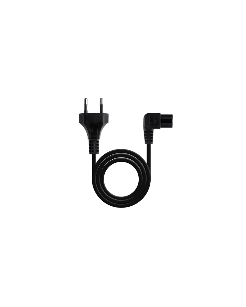 Nanocable Cable Alim. forma 8 Acodado CEE7/C7 1.8m