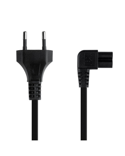 Nanocable Cable Alim. forma 8 Acodado CEE7/C7 1.8m