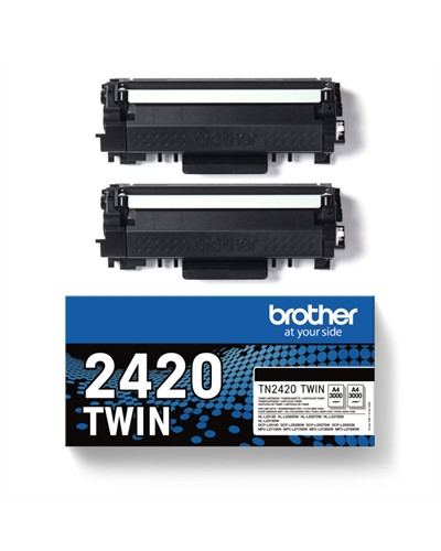 Brother Tóner TN2420TWIN Negro Pack 2 uds