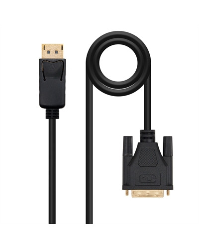 Nanocable Cable Conversor DP a DVI 1 M Negro