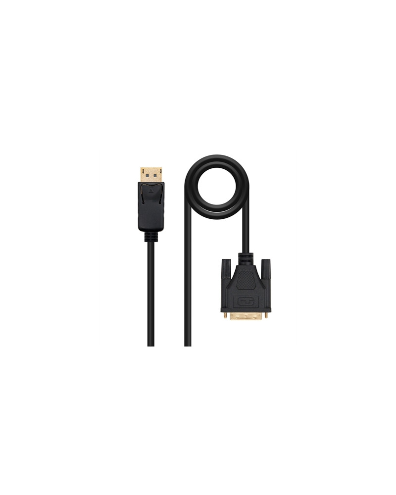Nanocable Cable Conversor DP a DVI 1 M Negro