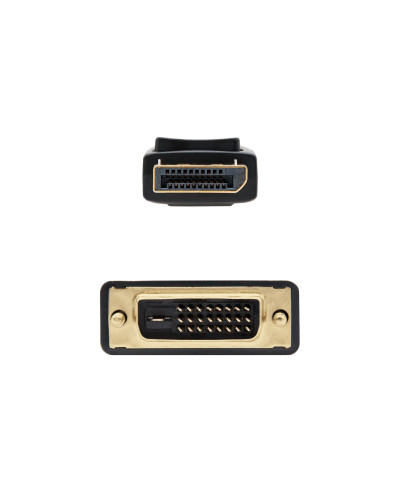 Nanocable Cable Conversor DP a DVI 1 M Negro
