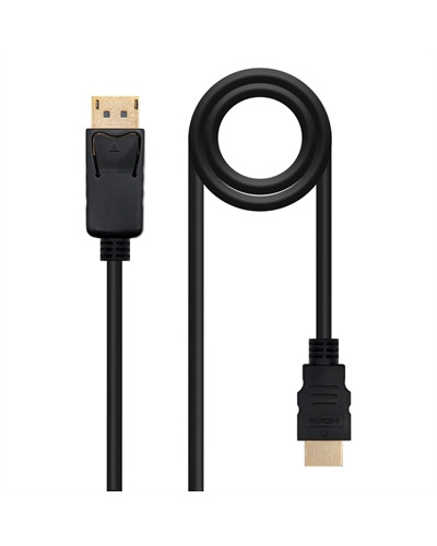 Nanocable Cable Conversor DP a HDMI 1,5 M Negro