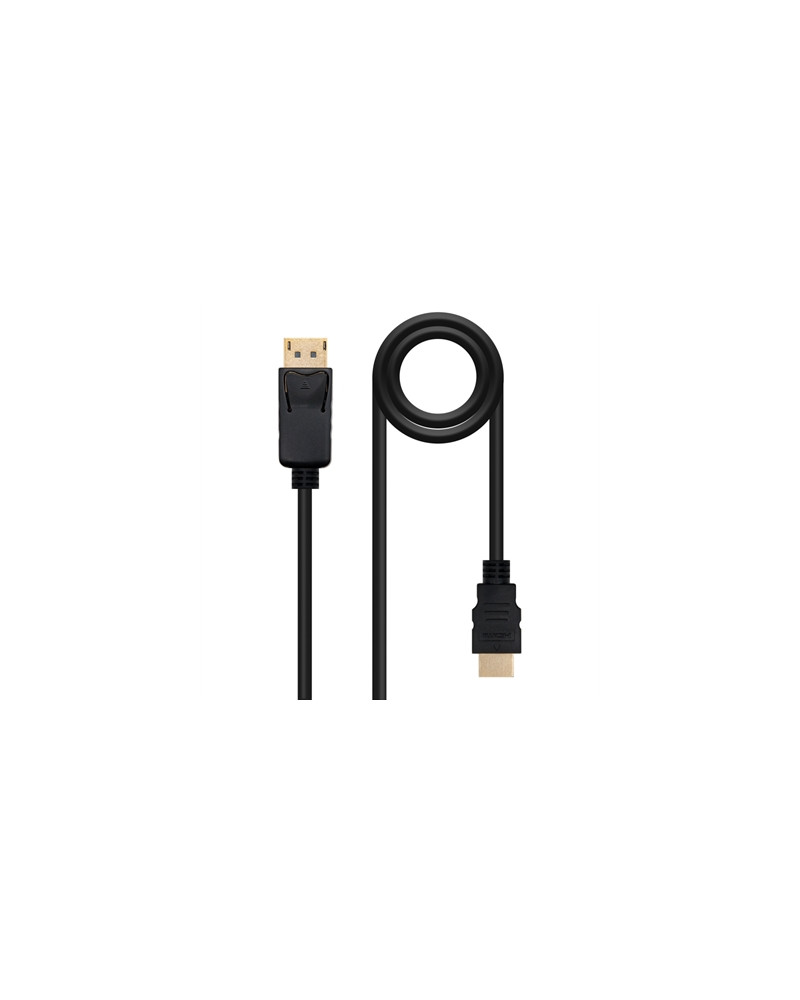 Nanocable Cable Conversor DP a HDMI 1,5 M Negro