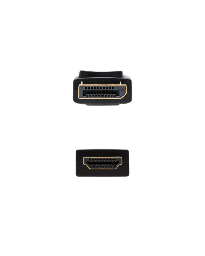Nanocable Cable Conversor DP a HDMI 1,5 M Negro