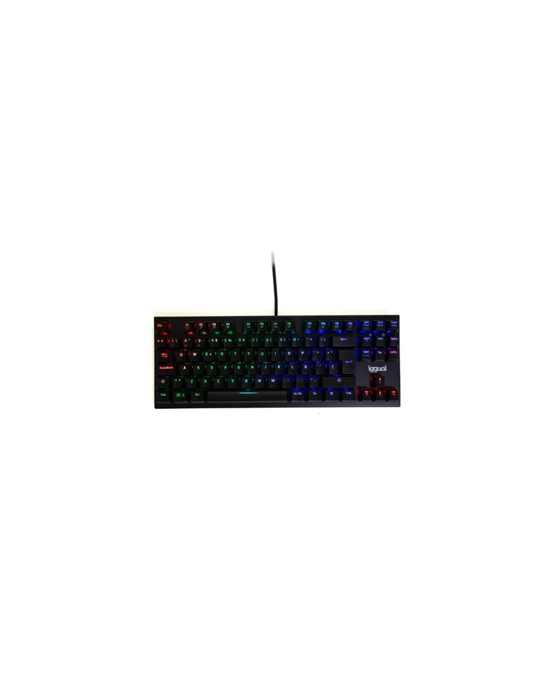 iggual Teclado gaming TKL mecánico ONYX RGB negro