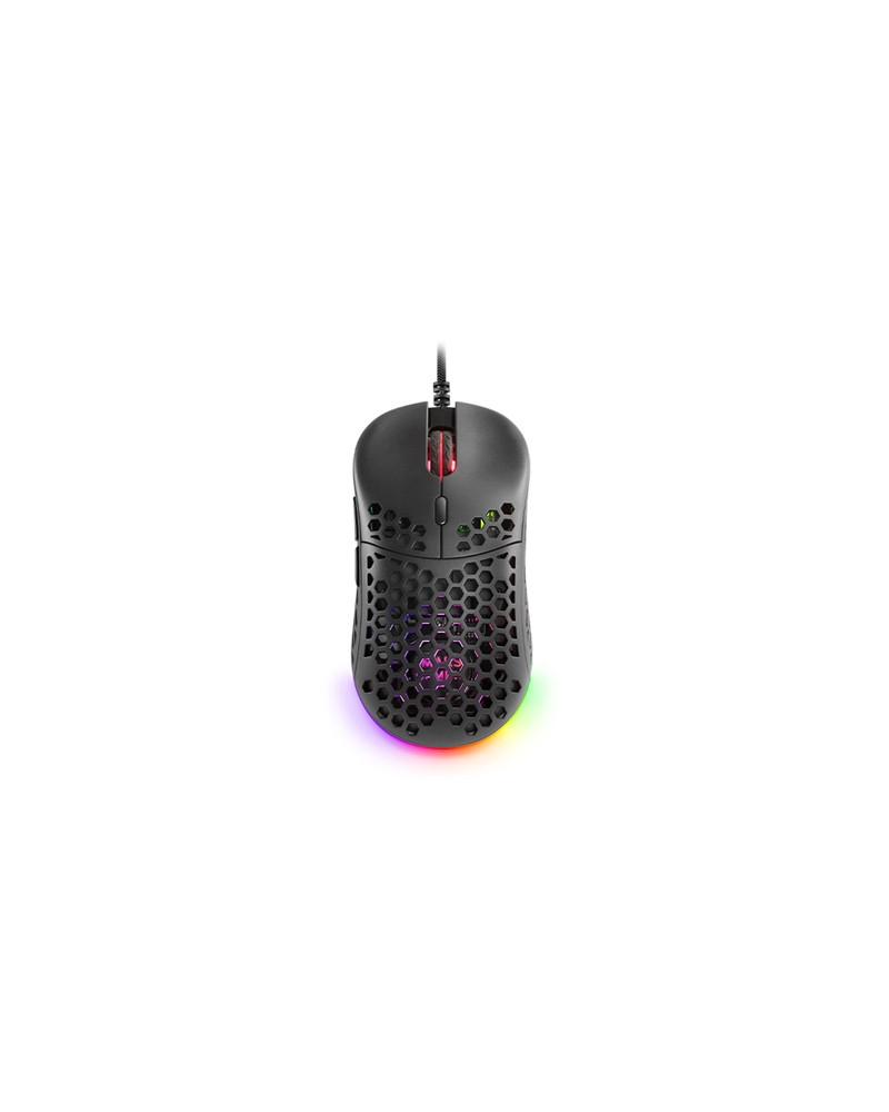 Mars Gaming Raton Gaming ligero RGB negro