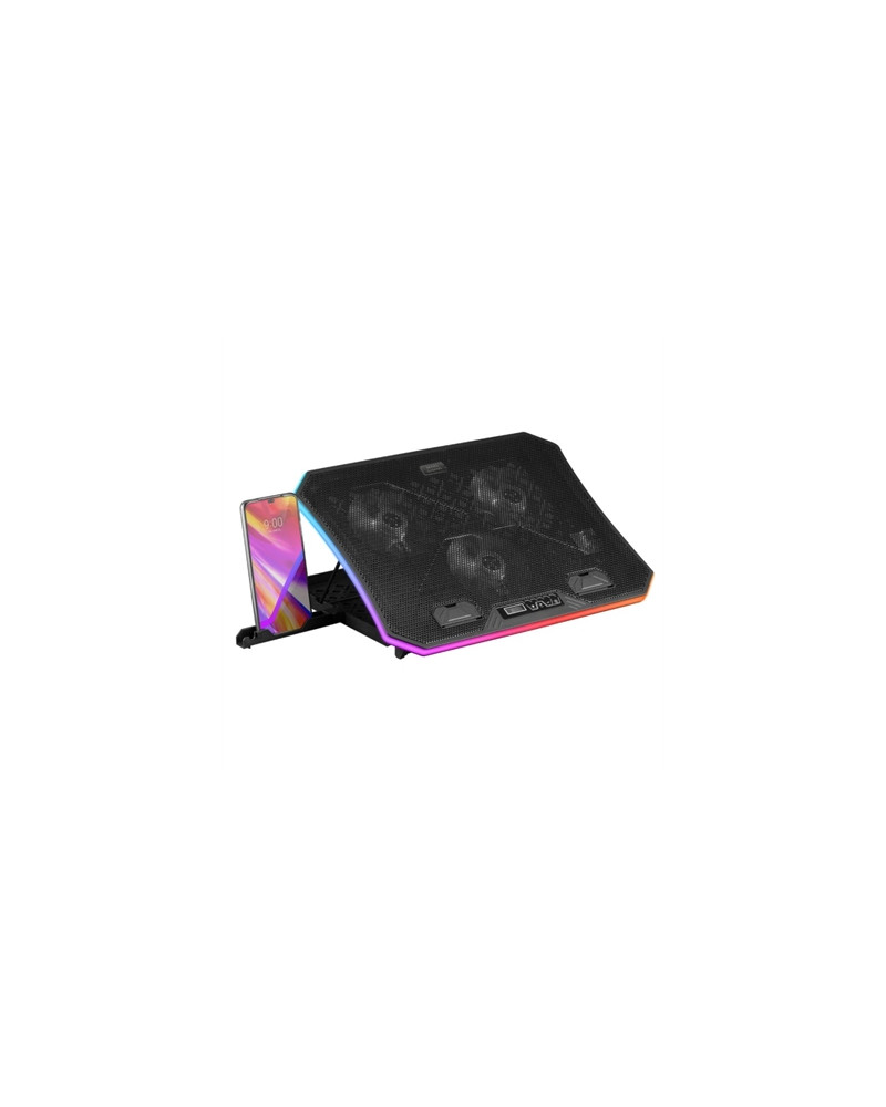MARS GAMING Base Refrig. portatil 19" +sopor movil