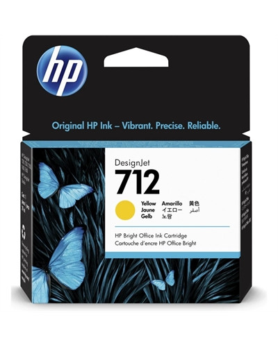 HP Cartucho 712 Amarillo