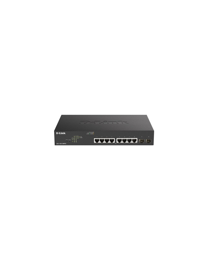 D-Link DGS-1100-10MPV2/E Switch 8xGb PoE+ 2xSFP