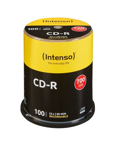 Intenso CD-R 700MB/80min tubo 100 unidades