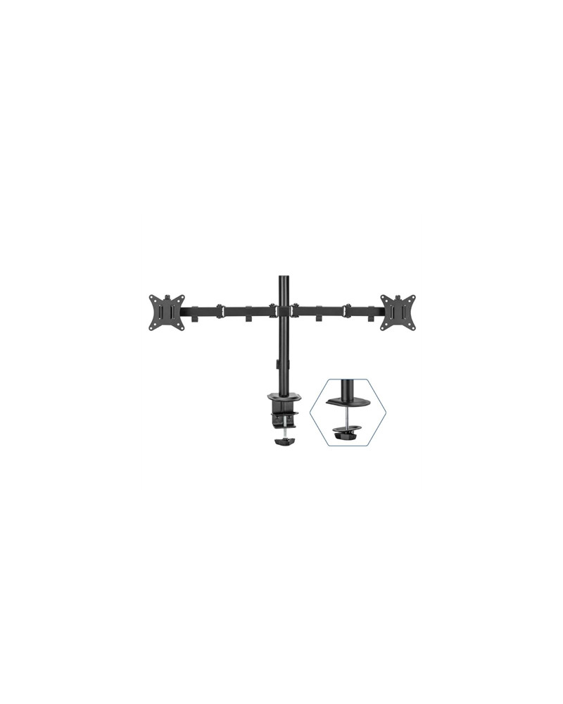 iggual SPM02 Soporte pinza 2 monitores 17"-32"