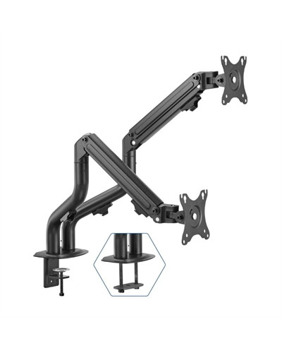 iggual SPMP02 Soporte pinza 2 monitores 17"-32"pro