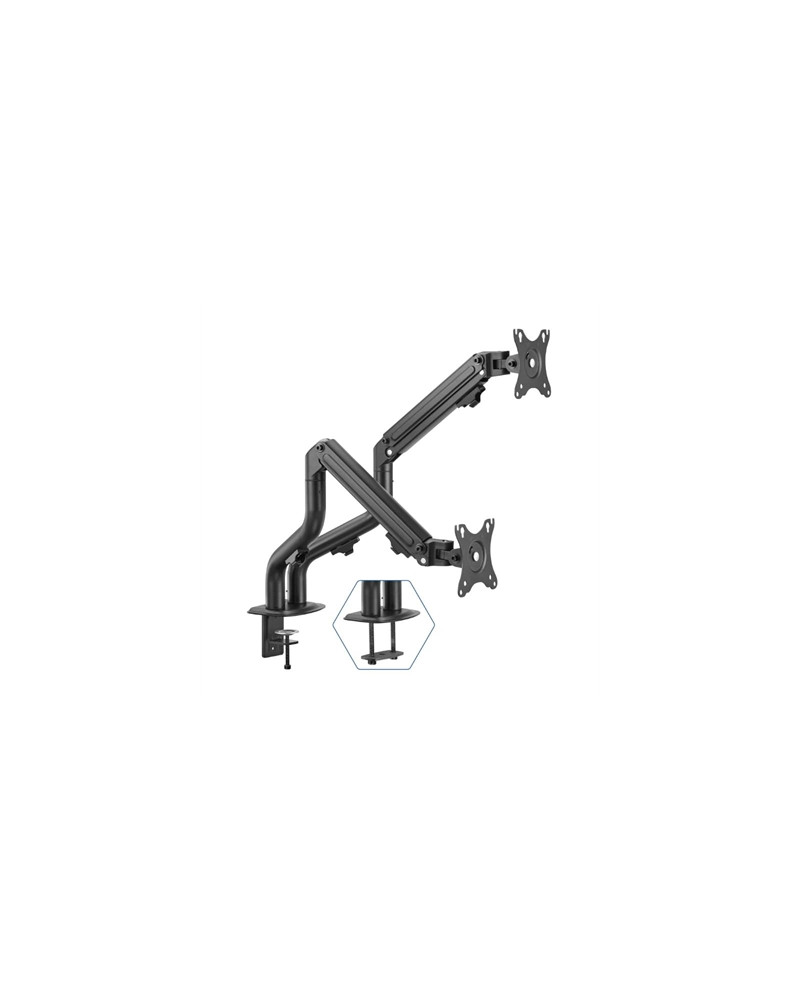 iggual SPMP02 Soporte pinza 2 monitores 17"-32"pro